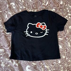 Sanrio Black Tee with Red Accents